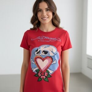 Ed Hardy Skull & Heart T-Shirt.